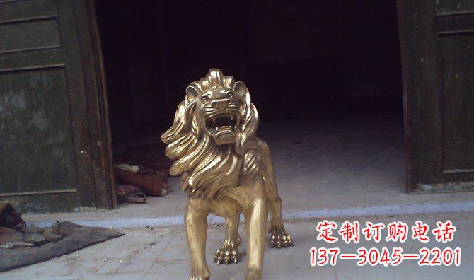 徐州铸铜狮子西洋狮子铜雕