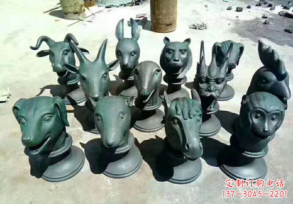 徐州铸铜十二生肖动物雕塑
