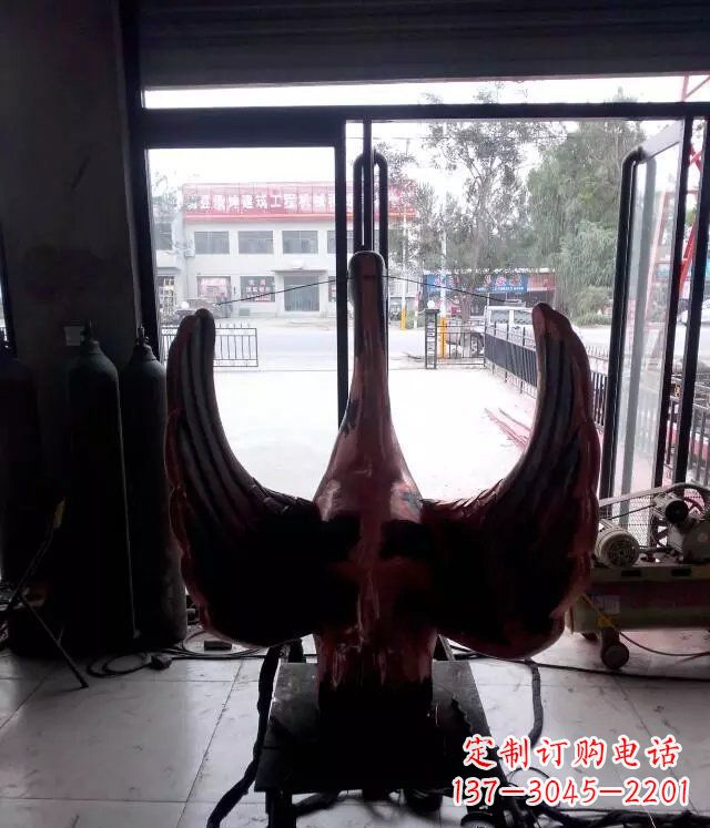 徐州铸铜天鹅公园动物铜雕 (2)
