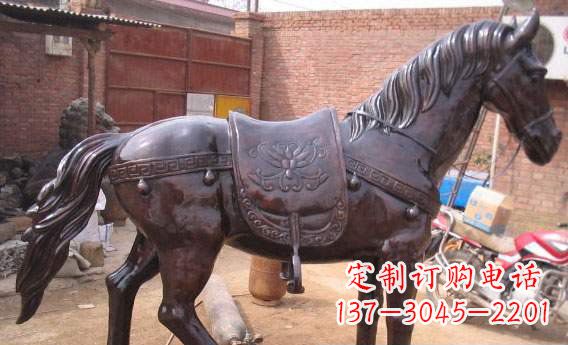 徐州紫铜马公园铜雕