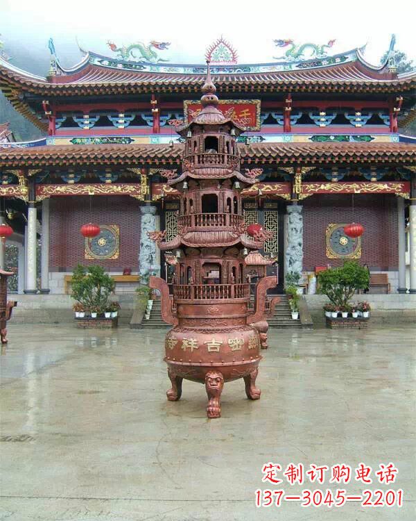 徐州宗教庙宇香炉铜雕