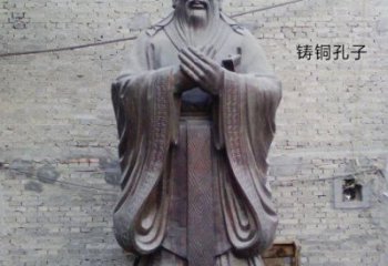 徐州铸铜孔子校园人物雕塑