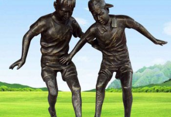 徐州铸铜踢足球的儿童