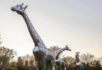 徐州不锈钢长颈鹿雕塑
