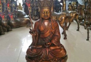 徐州坐式地藏菩萨铜雕