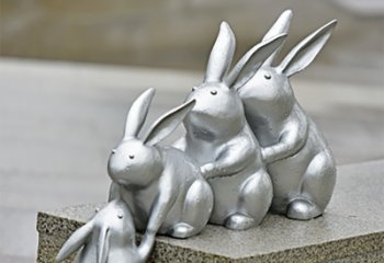 徐州兔子雕塑不锈钢